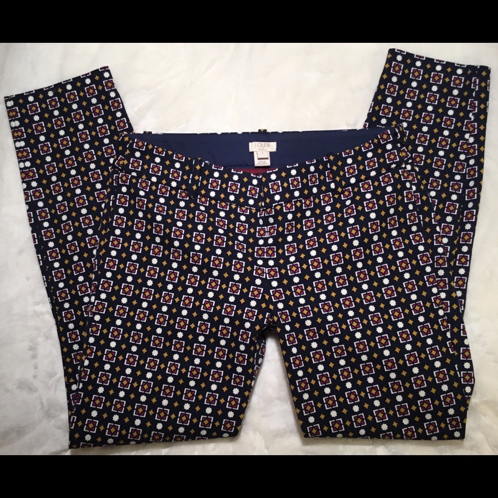 J.CREW PRINTED TWILL SKINNY JEAN 2